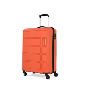 Kamiliant American Tourister Harrier|Cabin Trolley Bag Small Size (56 cms) for Travel| Hard Case Polypropylene (PP) Suitcase|360° 4-Wheel Spinner Luggage Trolley|Combination Lock|Carrot Orange