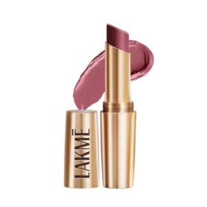LAKMÉ Powerplay Priming Matte Lipstick, Smooth Matte Finish, Lightweight Lipstick, Smudgeproof, Lasts 16hrs, Hydrates Lips, Berry Base, 3.6g