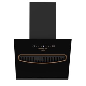 Kutchina Flashy 60 Angular Chimney for Kitchen | 3rd Gen Dry Autoclean Slant Chimney | 1250 m³/hr Suction | Touch Control + Wave Sensor | Oil Collector | Warranty 1Yr on Product, 9Yrs on Motor