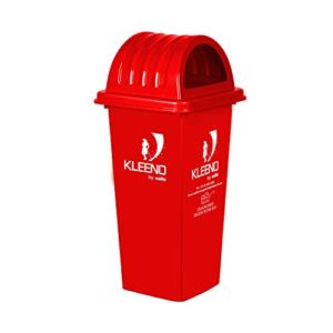 Cello Kleeno Dome Lid Plastic Garbage Dustbin Bucket 80 LTR – Red