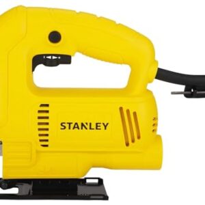 STANLEY SJ45 450W Variable Speed JigSaw for cutting woodsheetmetal and plastic with 6 position speed dial(Yellow and Black) (SJ45-IN)