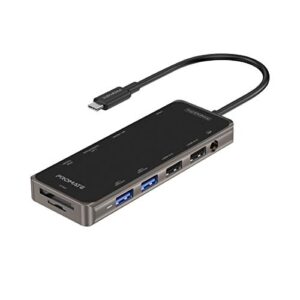 Promate USB C Hub, 11 in 1 Type C for MacBook Pro, MacBook Air, Xps, Primehub Pro