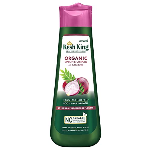 Kesh King Ayurvedic Onion Shampoo with 21 Herbs, Reduces Hairfall & Boost Hair Growth, 300ml