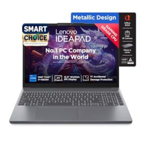 Lenovo Smartchoice Ideapad Slim 3, 13th Gen Intel Core i7 13620H, 16GB RAM, 512GB SSD, WUXGA IPS, 15.3″/38.8cm, Win 11, Office 2024, Top Metal Cover Grey, 1.6Kg, 83K100CJIN/S1IN, Backlit KB, Laptop