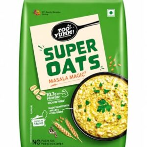 Too Yumm Oats Protein Super Oats Masala Magic | 10.7g Protein | Oats, Millets, Bajra, Jowar & Chia Seeds | 13.3g Dietary Fibre | 400g