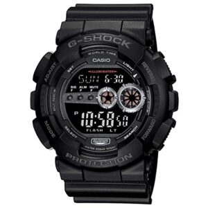 Casio G-Shock GD-100-1BDR Digital Dial Black Resin Strap Men’s Watch Shock and 200M Water Resistant G310