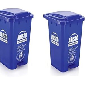 Aristo Plastic Pedal Garbage Waste Dustbin 70 LTR BLUE & BLUE