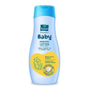 Parachute Advansed Baby Lotion for New Born Babies | Doctor Certified | Virgin Coconut Oil & Coconut Milk | Ph 5.5 | 24 Hour Moisturization | 410ml