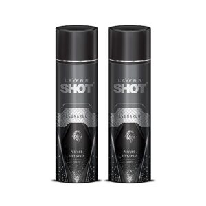 Layer’r Shot Leonardo Men’s Body Spray – 2 x 120ml Each | Long-Lasting Premium Exotic Fragrance For Body & Clothes | Perfect For Daily Use | Gift For Him
