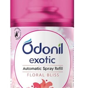 DABUR Odonil Exotic Automatic Spray Refill – 225Ml | Floral Bliss | 2X Long Lasting | Fits All Machines | 2200 Sprays Guaranteed | Lasts Upto 60 Days