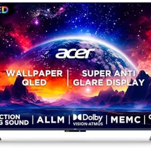 Acer 139 cm (55 inches) W Series 4K Ultra HD QLED Smart Android TV AR55AR2851QD (Metallic Grey)