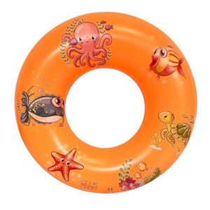 Cockatoo SF333- Inflatable PVC Swimming Floats with Handles,Medium Swimming Pool Floats, Size:80 Cm, Orange