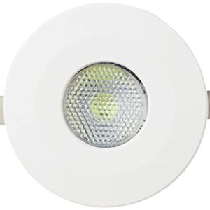 wipro Polycarbonate Garnet 2W Led Integrated Spotlight | Green Color | Compact Design Ceiling Spot Light for Cabinets & Wardrobes| Cutout – 33Mm|Pack of 3
