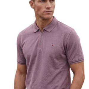 Louis Philippe_Mens_Solid_Mauve_Tshirt_LYKPCSLP023198_L