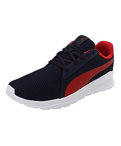 Puma Unisex-Adult Hampton Peacoat-High Risk Red Walking Shoe - 8 UK (38678703)