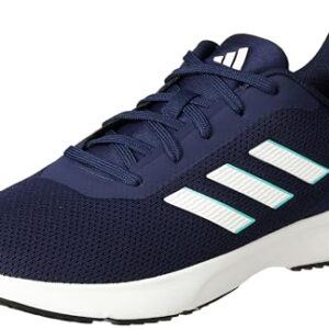 Adidas Men Synthetic & Textile AdiTron M Running Shoes NGTSKY/FTWWHT/MINRUS UK-10