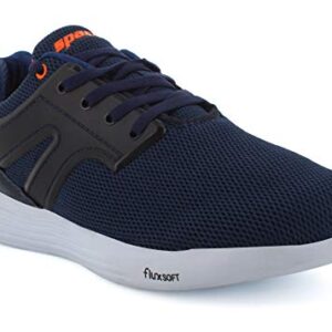 SPARX Mens Sm-500 Navy Blue Neon Orange Running Shoe – 9 UK (SM-500)