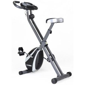Kobo Folding Magnetic Exercise Bike with 3KG Flywheel, 120KG Max User Weight – Compact, Adjustable, Upright Modes – Home Workout Fitness Cycle