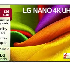 LG 126 cms (50 inches) NU87 AI Series Nano 4K Ultra HD Smart webOS VA LED TV 50NU870BPLA