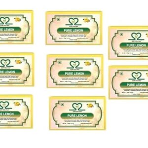 S2M Herbal Handmade Fresh & Pure Lemon Soap-VALUE PACK (8 x 125 g)