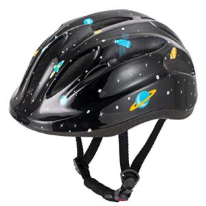 DRBIKE Kids Bike Helmet for Kids 5-8 Years Boys Girls Toddler Helmet Adjustable Cycle Helmet Skateboard Helmet for Kids Outdoor Multi-Sport Black M