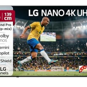 LG 139 cms (55 inches) NU87 AI Series Nano 4K Ultra HD Smart webOS VA LED TV 55NU870BPLA