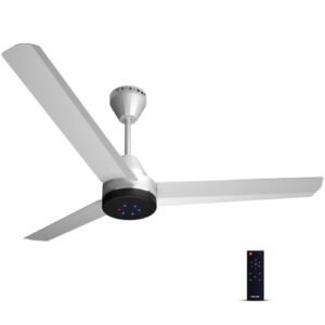 Colorbot Stella BLDC Ceiling Fans 1200mm | BEE 5 Star Rated Power Saver | AeroQuiet+ Technology | 370 RPM | Remote Control (Boost, Timer, LED, Reverse Mode) | 4 Years Warranty (Arctic White)