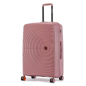 Nasher Miles Polypropylene Spinner Seattle Hard-Sided Check-in Luggage 28 inch | 75cm | 8 Wheels Large Trolley Bag for Travel | Suitcase (Rose Gold)