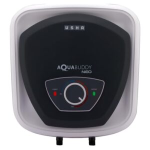 USHA AquaBuddy Neo Geyser 25 Litre 5 Star BEE Rating | Copper Heating Element | Storage Water Heater with Anti-Rust Protection | Warranty: 8 Yr Tank, 2 Yr Product