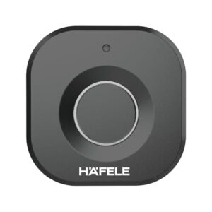 Hafele Kabi-Block Cabinet Lock, Matt Black, Capacitive Fingerprint Access, Status Indicator, Smart Lock for Cabinets and Drawers