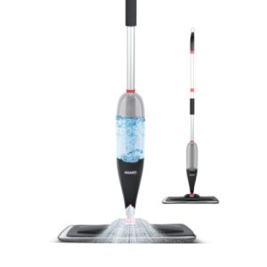 AGARO Delite Spray Mop for Dry and Wet Floor Cleaning with Washable Microfiber Pad – with 800ml Refillable Bottle for Wooden Floor, Hardwood, Marble, Laminate, Ceramic Tiles, and for Dust Cleaning