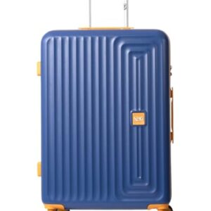 Wiki Ripple 8 Wheel Hardside Polycarbonate Trolley by Wildcraft,Large,Navy