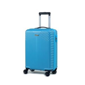 Verage ACEPACK GLX 56 cms Teal Hard Sided Cabin Size Carry On Luggage Trolley Bag for Travel, Suitcase with 8 Spinner Wheels for Men and Women