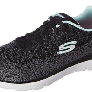 Skechers Womens Summits – 896224ID Black/Aqua Casual Shoe – 5 UK (8 US) (896224ID-BKAQ)