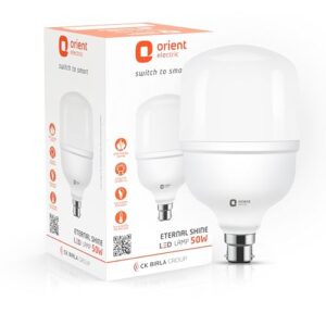 Orient Electric Eternal Shine LED Bulb | 50 Watts | 12 Months Warranty | Cool White (Pack of 1) | 25000 Hours + 180 degree coverage | BIS Certified