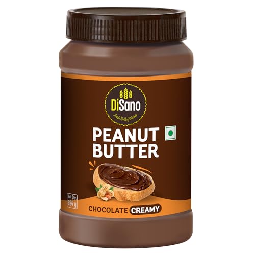 DiSano Chocolate Peanut Butter Creamy, 924g, 23g Protein, Roasted Peanuts and Rich Cocoa, Zero Cholesterol & Trans Fat, Ideal for Pre & Post-Workout, Healthy Spread for Breakfast & Snacking