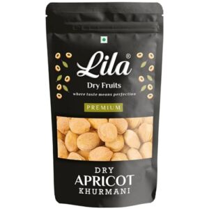 LILA DRY FRUITS Apricots 1 Kg– 100% Natural Dried Afghani Apricot | Naturally Sweet Khubani, Chewy | Dry Fruit Khurbani Ideal for Snacking, Baking, Cooking & Toppings | Perfect for Giftings