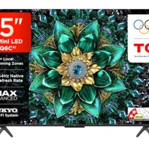 TCL 139 cm (55 inches) 4K UHD Smart QD-Mini LED Google TV 55Q6C
