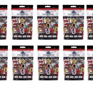 Dr. Pets Pack of 10 (85g Each) Treetos Mix Flavour Dog Treats Soft Chew Sticks | Real Chicken Training Treats | Easy to Digest Puppy Snacks | Healthy Growth Support