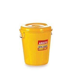 Aristo Plastic Storage Bucket 32 L,Yellow (1 Piece), (39(D) x 44)