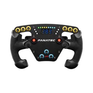 FANATEC Sim Racing ClubSport Steering Wheel F1 Esports V2 – Officially Licensed Formula 1 Product, Alcantara Grips, LED Display, Magnetic Paddles, Integrated Vibration Motors – PC