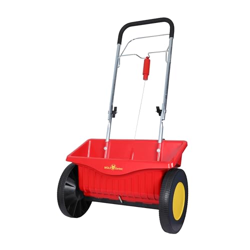 WOLF-Garten 5450000A Perfect Spreader, Spreading Width 43 cm, 16L Container, Light & Manoeuvrable, Ideal for Spreading Seeds, Fertilizer, Sand - WE 430