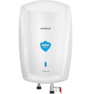 Havells Signa 5L Instant Water Heater(Geyser) with Anti Rust Aqua Shield| Twin LED Indicator| Shock Proof Body| ISI Marked| Fire Retardant Power Cord| Warranty- 5Yr on inner tank & 2Yr comprehensive