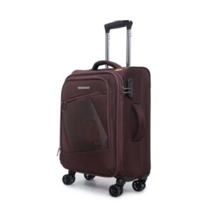 Verage Falcon 59 cm Soft-Sided Cabin Size Carry-On Expandable Suitcase 360 Spinner Luggage Trolley Bag with Anti-Theft Zippers (VRFLC9-20-BB)
