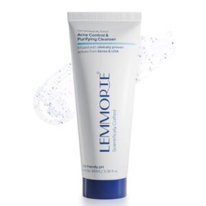 Lemmorte 2% Salicylic Acid Face Wash for Acne, Pimples, Blackheads and Oil Control – Niacinamide Cleanser for Oily, Acne-Prone Skin, Pore Cleansing, Men and Women, 100 ml