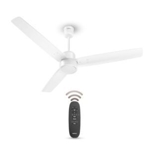 Havells FAB BLDC Ceiling Fan 1200 mm, 380 RPM, Savings upto 65%, Reverse Rotation, 4 Modes (Boost, Sleep, Breeze, Mop), Low Wattage 30 W, Low Noise, Air Flow:235 CMM, 3 Year Warranty, Elegant White
