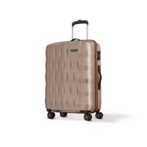 Aristocrat Comet Medium Polycarbonate Case 8-Wheel Trolley Bag, Champagne