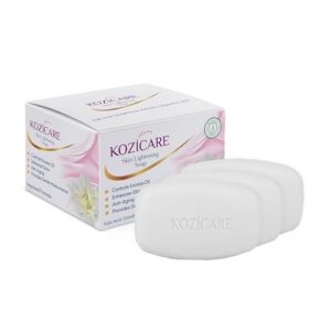 Kozicare Kojic Acid Soap & Glutathione | Whitening | Body Tan Removal | Bath for Men & Women | Remove Dark Spots & Hyperpigmentation | For Glowing Skin – Pack of 3