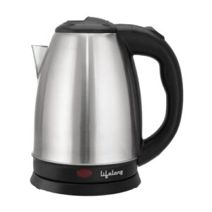 Lifelong ISI Certified Electric Kettle 1.5L with Stainless Steel Body,1500 W Easy and Fast Boiling of Water for Instant Noodles, Soup, Tea etc. (1 Year Manufacturer’s Warranty, Silver, LLEK23)