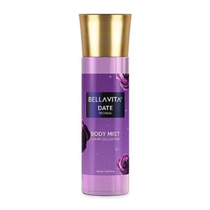 Bella Vita Luxury Date Women Body Spray Mist Perfume for Refreshing Floral & Vanilla Long Lasting Fragrance with Pink Pepper and Red Fruits, 150 ml